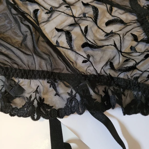 Vintage black Victoria's Secret teddy bodysuit